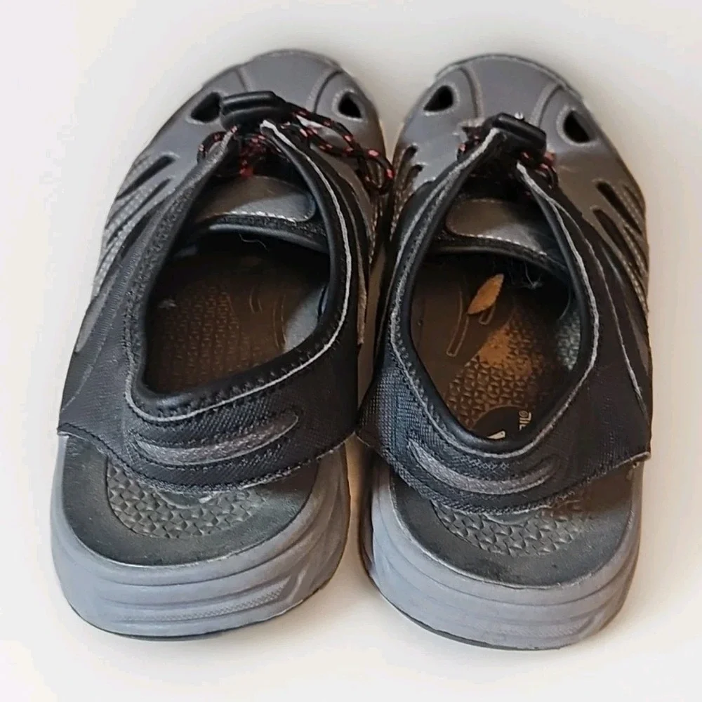 Outdoor Active Waterproof Sandals‎ Men Closed Toe Shoes Sz 8 Gray Black #249